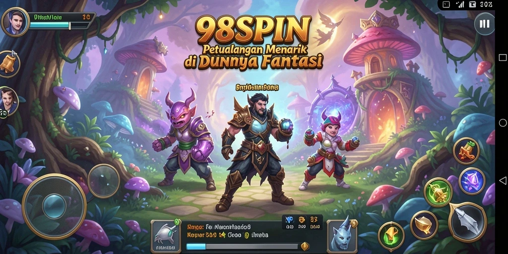 Tampilan gameplay <strong>98SPIN</strong> yang penuh aksi dan keasyikan petualangan.