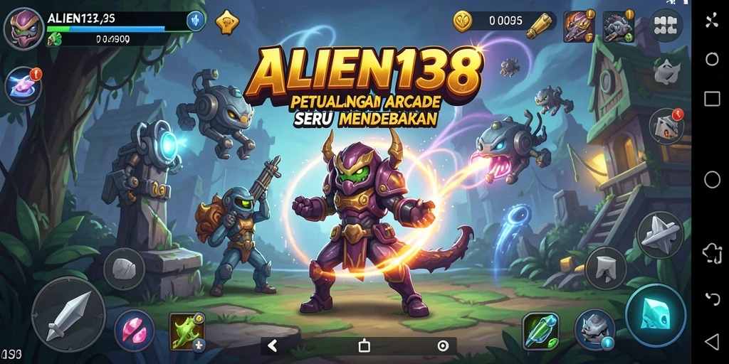 Tampilan gameplay seru ALIEN138 yang penuh aksi.