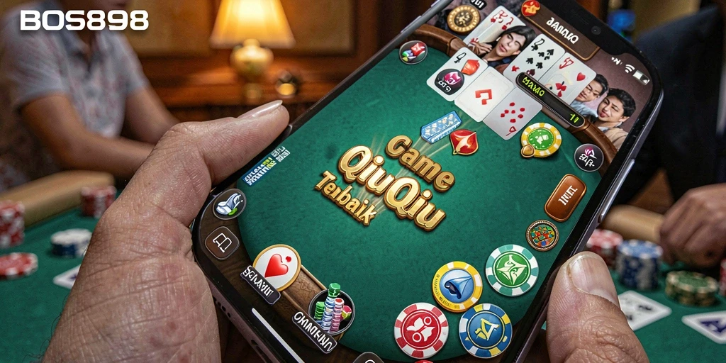 Tangkapan layar gameplay menampilkan pertandingan QiuQiu yang seru.