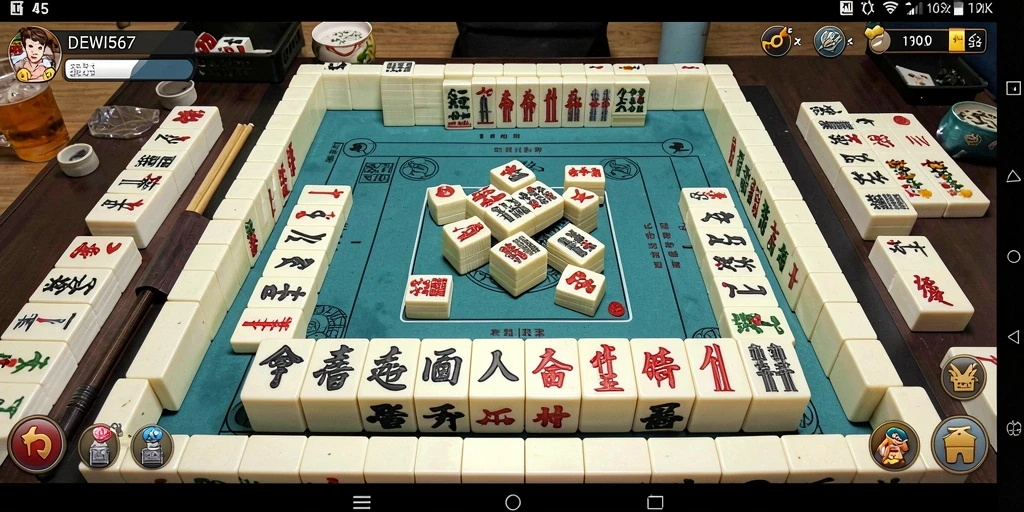 Screenshot DEWI567 menampilkan gameplay Mahjong yang seru dan menarik.