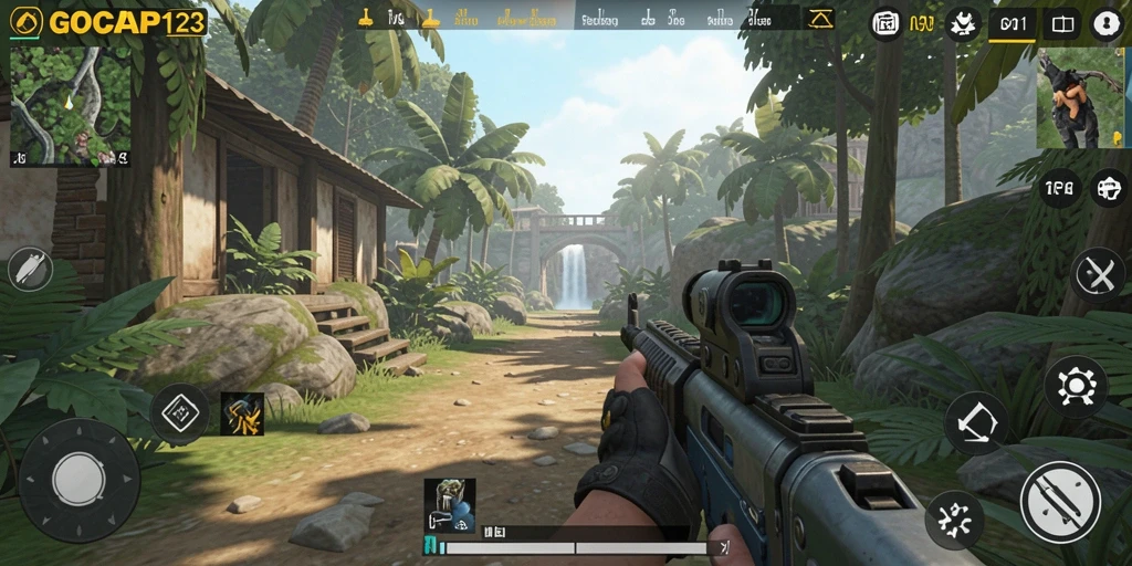 Tampilan gameplay seru dengan aksi menegangkan di GOCAP123.
