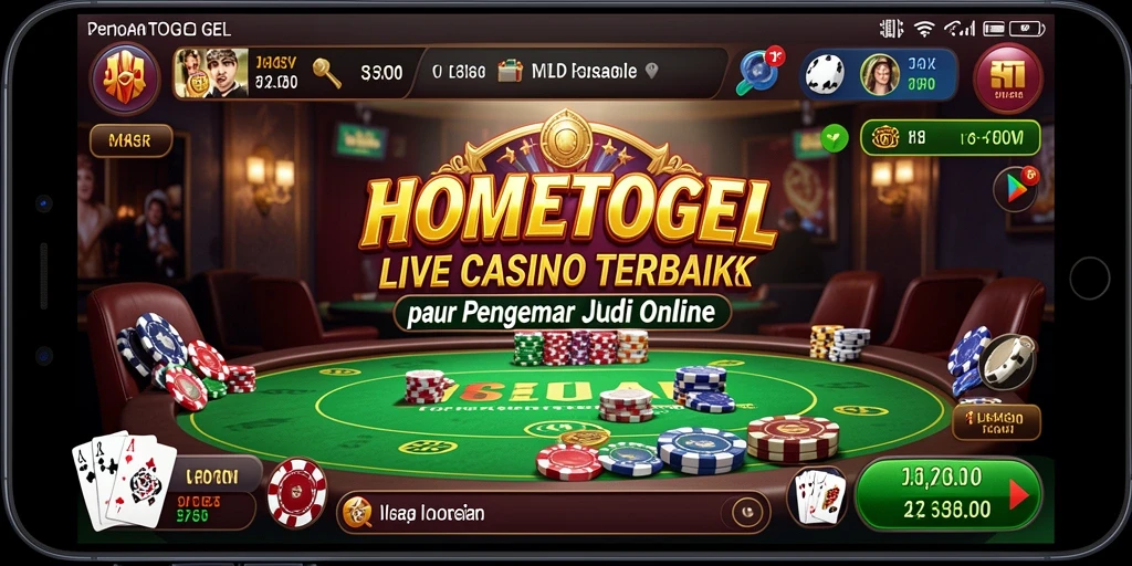 Gameplay Live Casino yang mengasyikkan dan interaktif di HOMETOGEL.