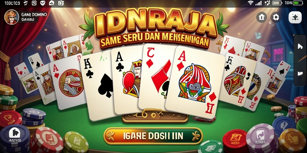 Gameplay seru IDNRAJA di antara pemain Domino.