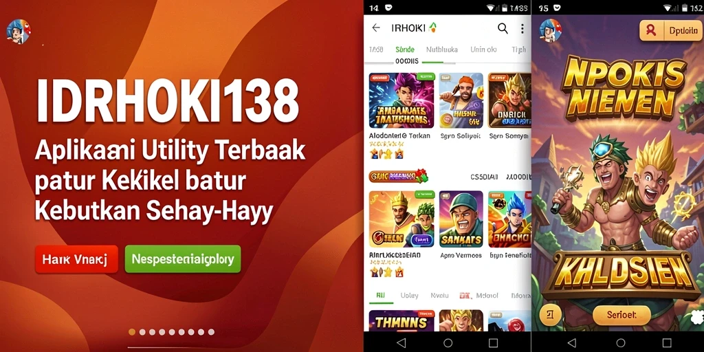 Tampilan antarmuka aplikasi IDRHOKI138 yang sederhana dan efektif.