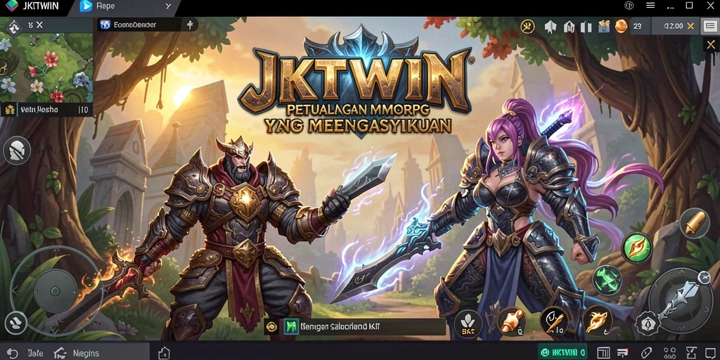 Screenshot menampilkan petualangan seru di dalam JKTWIN dengan grafik yang memukau.