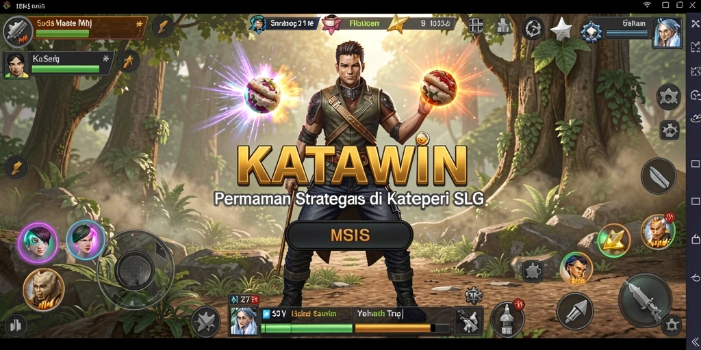 Tampilan menarik dari gameplay KATAWIN yang penuh strategi.