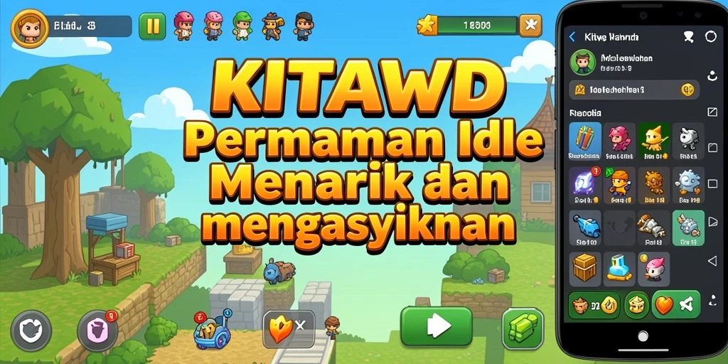 Screenshot KITAWD menampilkan gameplay yang menarik dan interaktif dalam mode Idle.