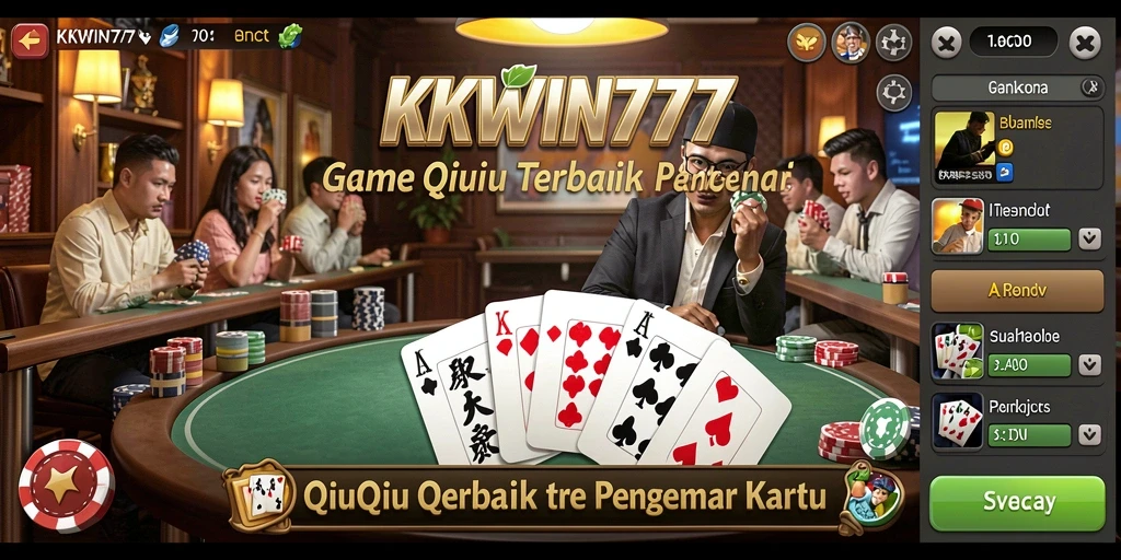 Tampilan gameplay QiuQiu yang mendebarkan di KKWIN777.