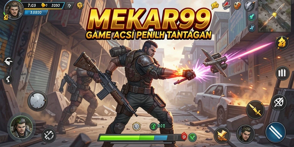 Tampilan menarik dari gameplay MEKAR99 yang penuh aksi.