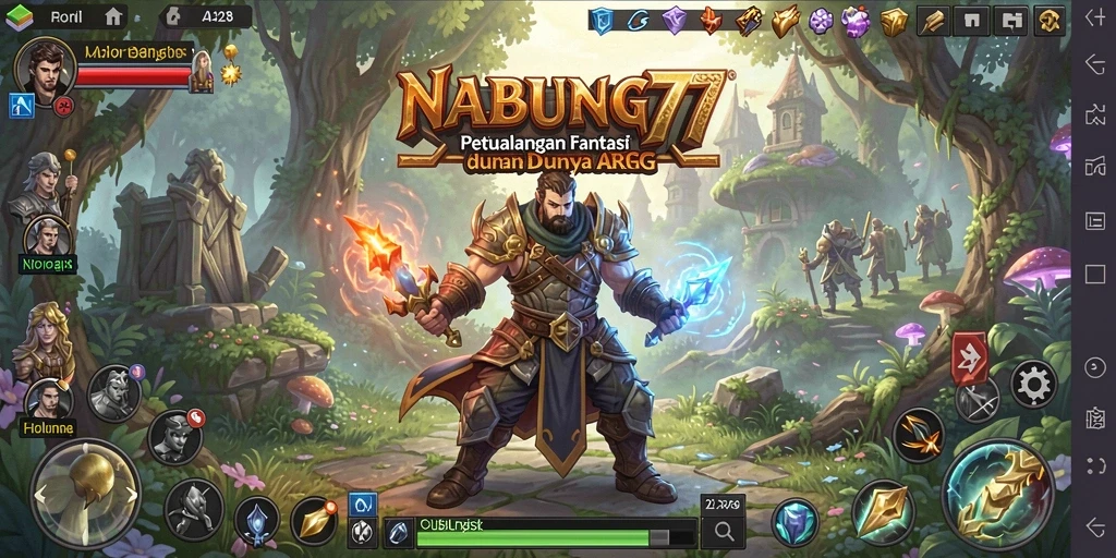 Tampilan gameplay seru dan mendebarkan di NABUNG77.