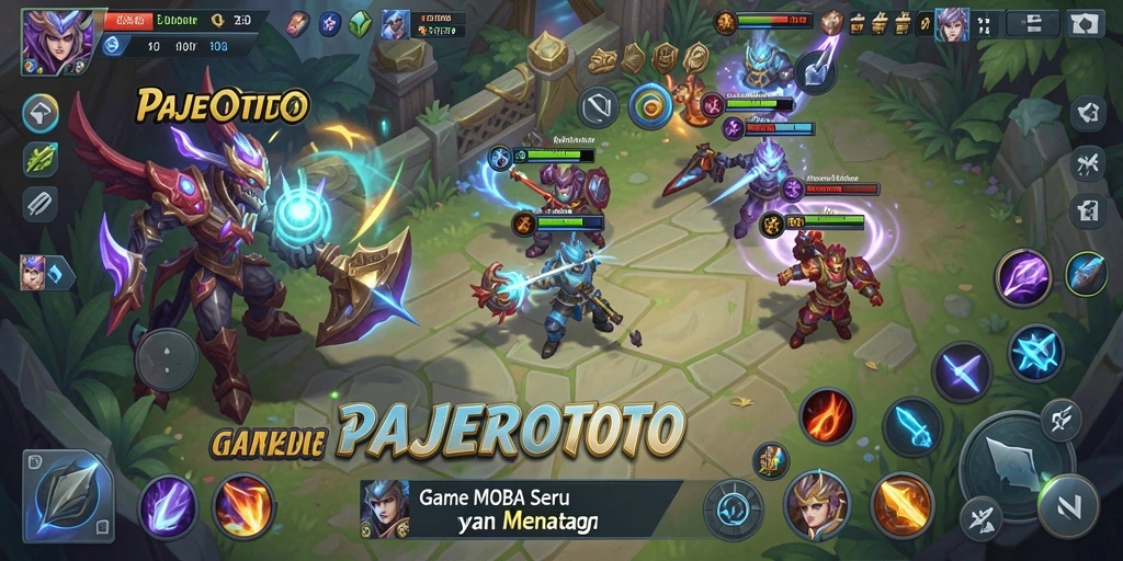 Tampilan seru pertempuran di PAJEROTOTO saat gameplay berlangsung.