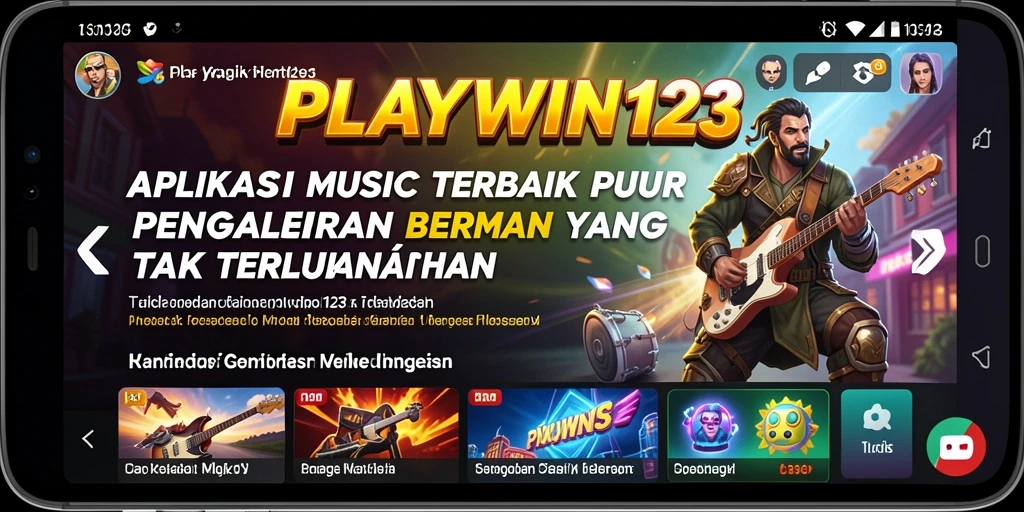 Gameplay seru dari aplikasi musik PLAYWIN123 yang menghibur.