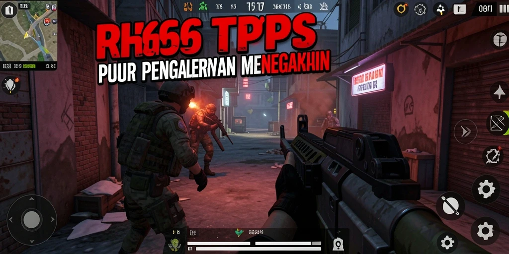 Tampilan gameplay TPS mendeburkan dalam RR666 yang menegangkan.