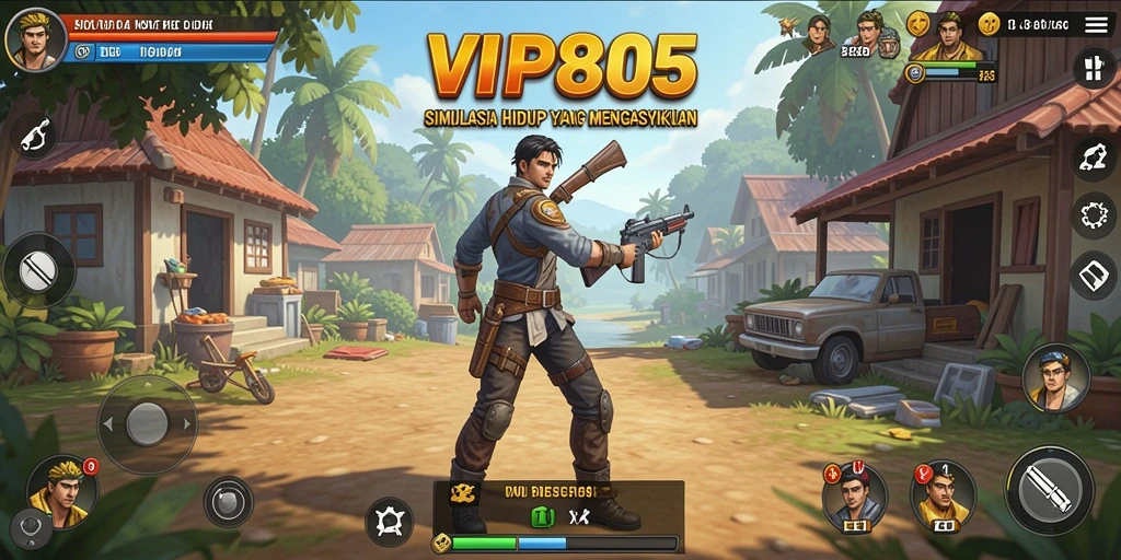 Screenshot VIP805 menampilkan gameplay simulasi yang menarik dan interaktif.